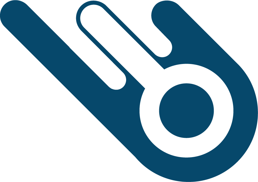 HIR symbol in blue — the meteor magnifying glass